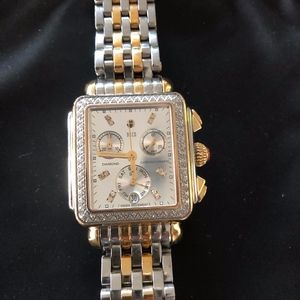 MICHELE DECO DIAMOND CHROMOGRAPH WATCH